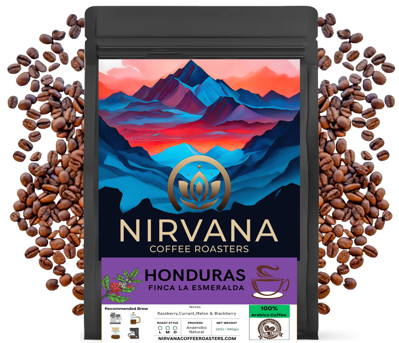Honduras Finca La Esmeralda 72 Hour Anaerobic Natural Organic– Fresh Roasted Specialty Coffee | Smooth Body, Chocolate Notes & Citrus Finish | Artisan Small Batch
