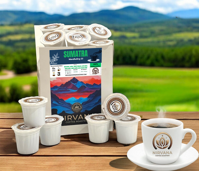 Sumatra Mandheling G1 Coffee Pods – Single Serve, K-Cup® Compatible | Bold & Earthy Indonesian Specialty Coffee